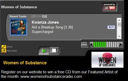 Kwanza Jones feature Women of Substance Radio