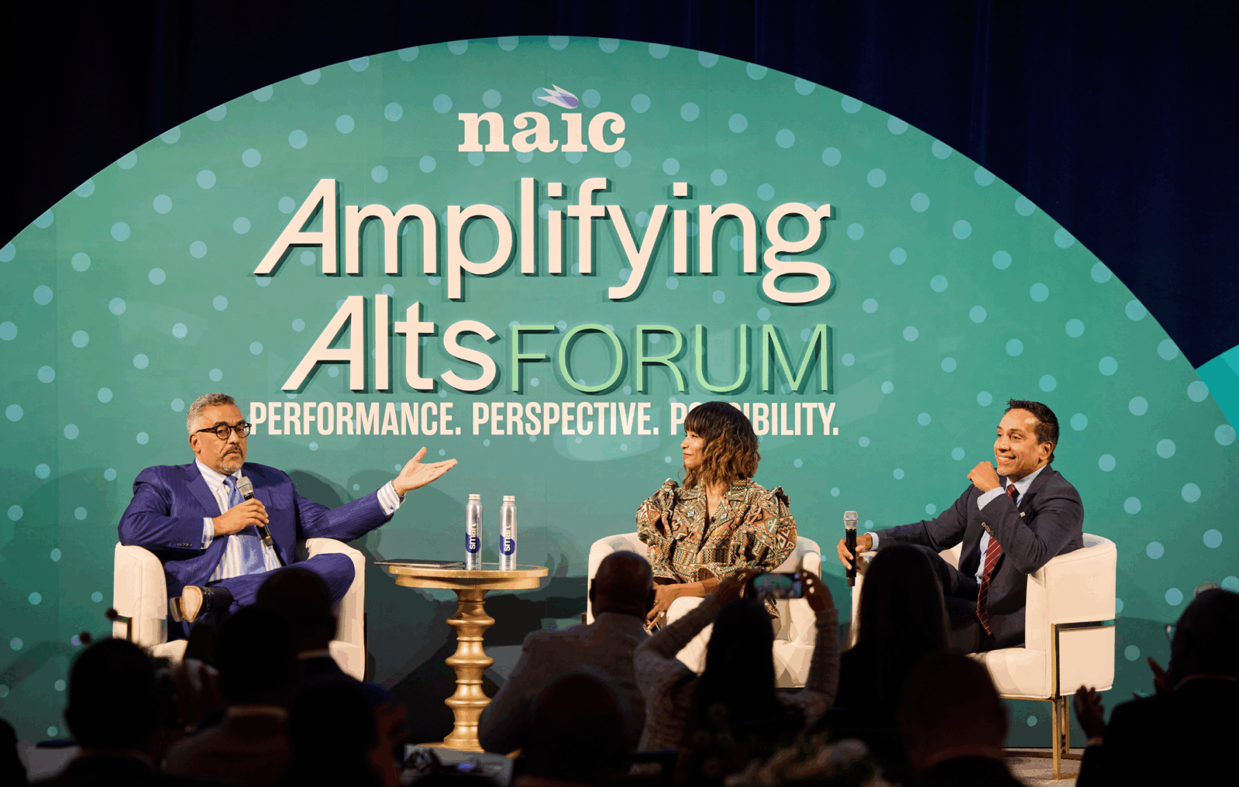 ContentArtwork-FeaturedImage-NAICAltsForum2025-KwanzaAndJosé-2160x1373 Kwanza Jones and José E. Feliciano at NAIC Alts Forum