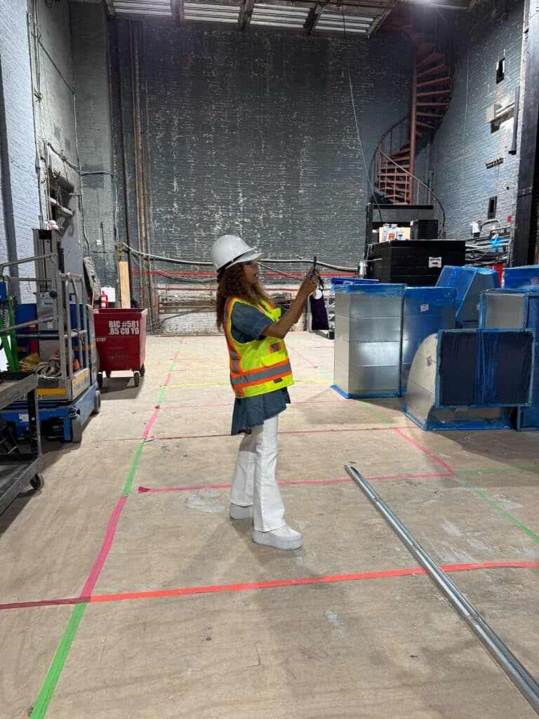 Kwanza at The Apollo during renovations